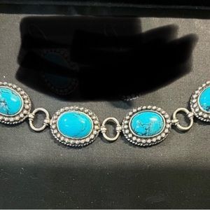 UPDATE: Sterling Silver & Turquoise Signed Bracelet Southwest